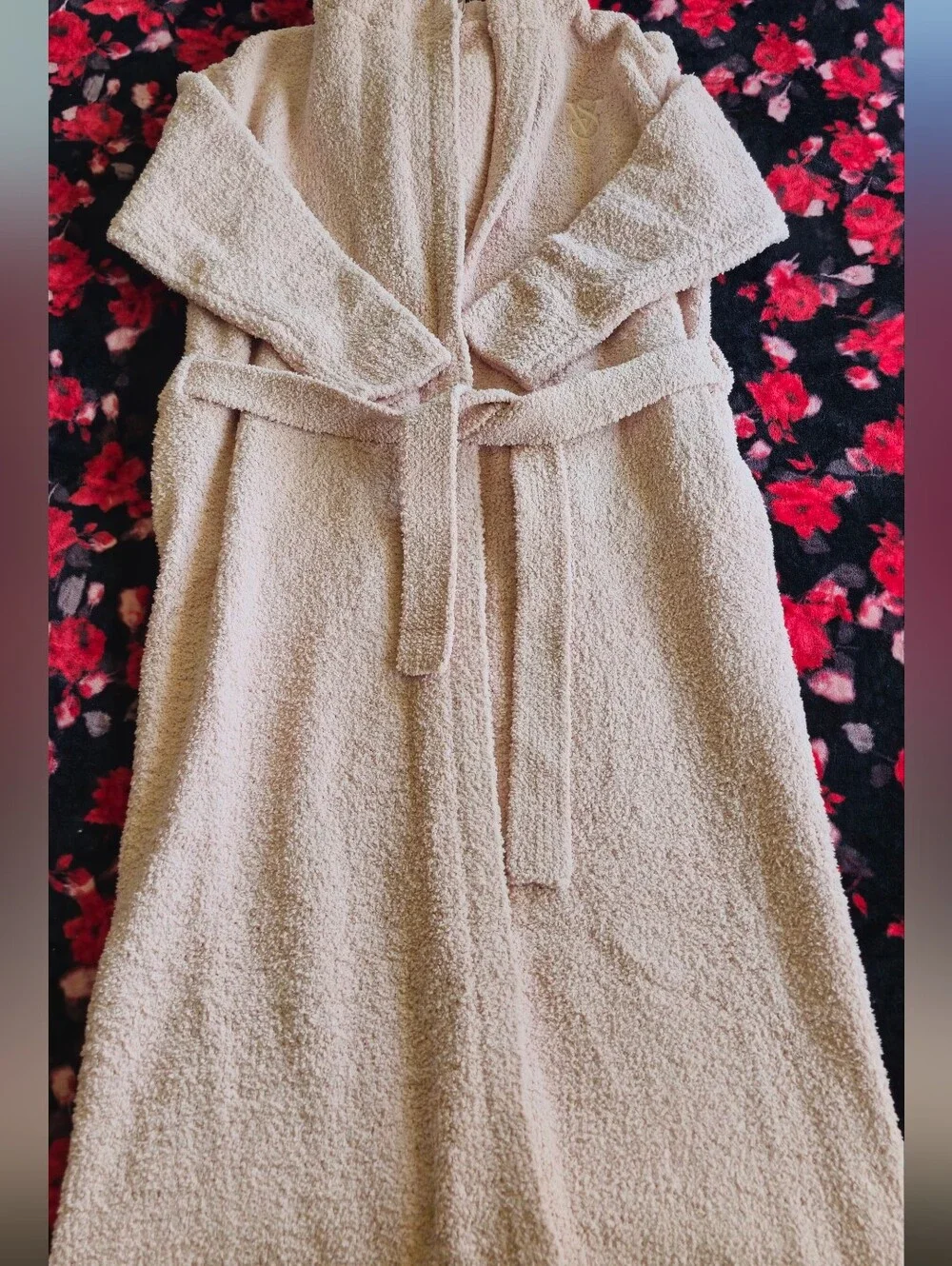 Victoria's Secret Chenille Hooded Long Robe Size M/L NWT